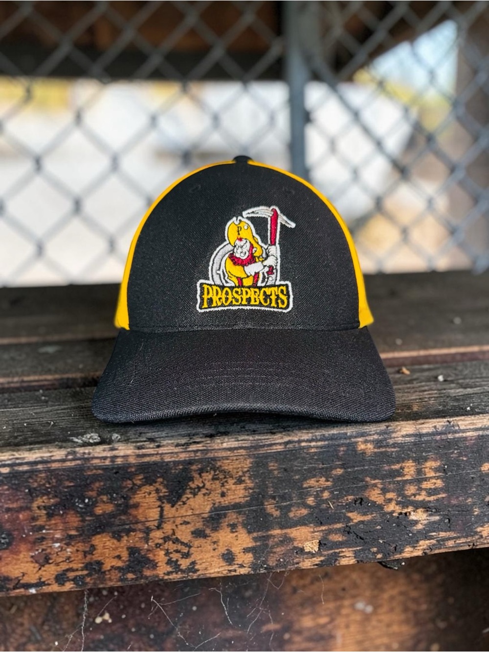 Vintage WMBL Prospectors Cap Hat FlexFit L-XL EUC